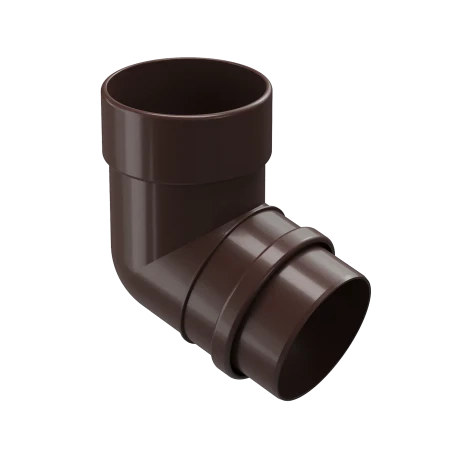 Колено трубы d-100 мм 72 гр ПВХ Döcke Lux шоколад RAL 8019 Колено трубы d-100 мм 72 гр ПВХ Döcke Lux шоколад RAL 8019