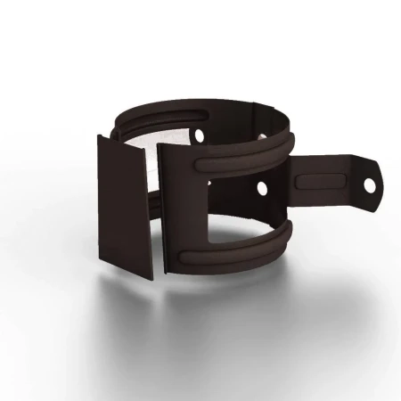 Кронштейн трубы на дерево d-100 мм Металл Профиль FORAMINA FREEZE Valori двухсторонний 0,6 DarkBrown