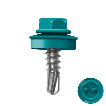 Саморез по металлу Daxmer 4,8х19 Ral 5021