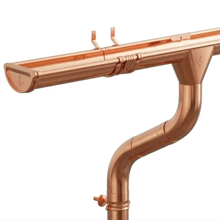 Комплект металлического водостока Аквасистем Комфорт d-150x100 мм 6 м/3 м Aquasystem Элит   фото