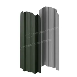 Штакетник Металл Профиль Прямоугольный Lane Viking 0,45 фигурный