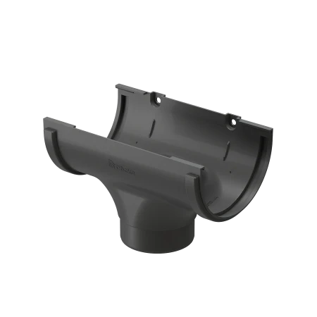 Воронка желоба ПВХ d-120x80 мм Döcke Standard серая RAL 7024