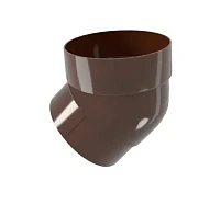 Колено трубы d-90 мм 45 гр ПВХ ГрандЛайн коричневое RR 32