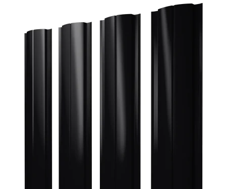 Полукруглый Slim PurPro Matt 0,5 RAL 9005 прямой