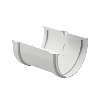 Соединитель желоба d-120 мм ПВХ Döcke Premium пломбир RAL 9003