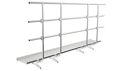 Переходной мостик Borge с ограждением для фальцевой кровли 3 м Оцинкованный