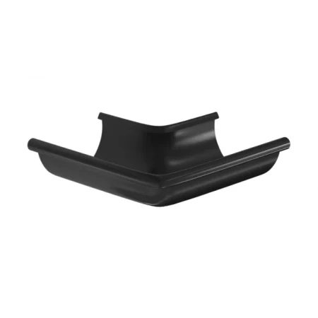Угол желоба наружный d-125 мм 90 гр Aquasystem Comfort Полиэстер 0,55 RAL 9005