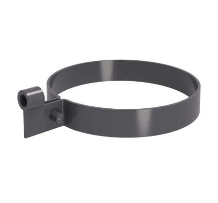Хомут Lite трубы d-120 мм ПВХ Grand Line графит RAL 7024