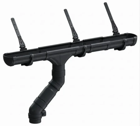 Комплект пластикового водостока d-141x100 мм Döcke lux карбон RR 33   фото