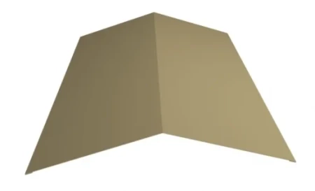 Планка конька плоского простая Металл Профиль 115x115x2000  0,45 Полиэстер цвет RAL 1014