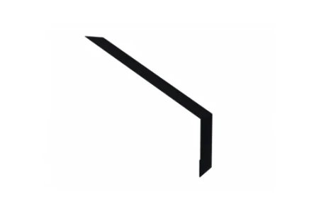 Планка капельник для мягкой кровли Grand Line 135x50 0,45 Drap цвет RAL 9005