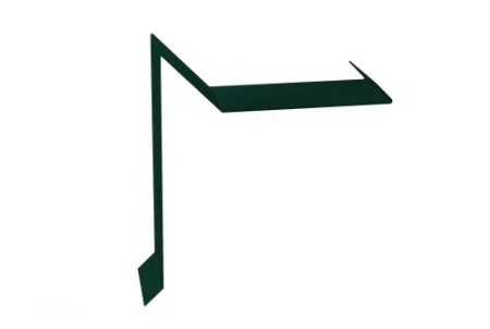 Планка ветровая для мягкой кровли двойная завальцовка Grand Line 60x30x90 0,45 Полиэстер цвет RAL 6005