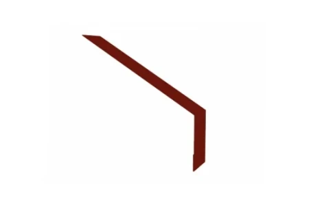 Планка капельник для мягкой кровли Grand Line 135x50 0,5 Satin цвет RAL 3009