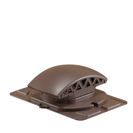 Кровельный вентиль (черепаха) с универсальным проходным элементом Viotto цвет коричневый (RAL 8017)