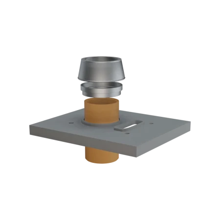 Верхний комплект Schiedel Uni одноходовой с вентканалом (обмуровка кирпичом 11.5 см) Ø-160 мм