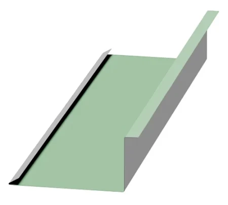 Планка примыкания нижняя Металл Профиль 250x122x2000 0,5 Norman цвет RAL 6019