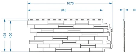 Пластиковая фасадная панель Döcke Edel   фото