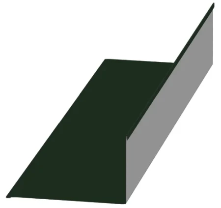 Планка примыкания верхняя Металл Профиль 250x147x2000 Viking E 0,5 цвет RAL 6007