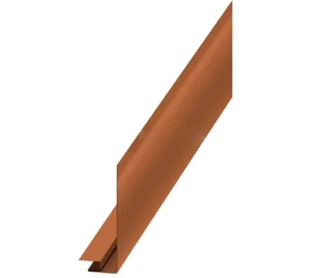 Планка карнизного свеса сложная  Металл Профиль 185x50x2000 0,5 PURMAN цвет Argillite Медный металлик