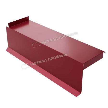 Планка сегментная торцевая левая Металл Профиль 350 мм 0,5 Norman цвет RAL 3005 Планка сегментная торцевая левая Металл Профиль 350 мм 0,5 Norman цвет RAL 3005