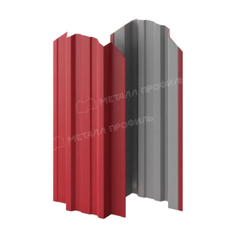 Прямоугольный Trapeze Полиэстер 0,45 RAL 3011 фигурный