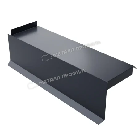 Планка сегментная торцевая левая Металл Профиль 350 мм 0,5 Norman цвет RAL 7024