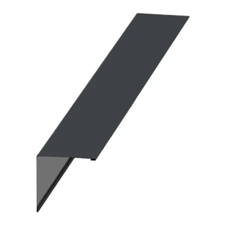 Планка угла наружного Металл Профиль 115x115x2000 0,45 Полиэстер цвет RAL 7024 Планка угла наружного Металл Профиль 115x115x2000 0,45 Полиэстер цвет RAL 7024