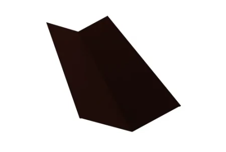 Планка ендовы верхней Grand Line 145x145 0,5 Velur цвет RR 32 Планка ендовы верхней Grand Line 145x145 0,5 Velur цвет RR 32
