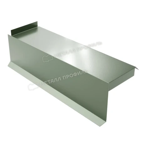 Планка сегментная торцевая левая Металл Профиль 400 мм 0,5 PURMAN цвет  Tourmalin Светло-зеленый металлик Планка сегментная торцевая левая Металл Профиль 400 мм 0,5 PURMAN цвет  Tourmalin Светло-зеленый металлик