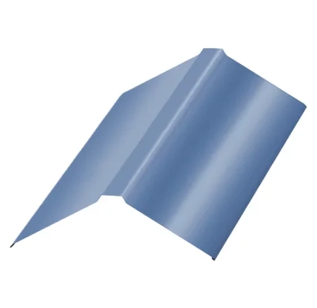 Планка конька плоского Металл Профиль 120x120x2000 0,50 PURMAN цвет Galmei Сиреневый металлик