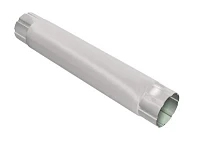 Труба круглая соединительная d-100 мм 1 м Grand Line PE Полиэстер двухсторонний 0,55 RAL 9003