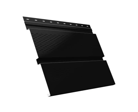 Металлический софит Grand Line Квадро Брус Pural 0,5 с полной перфорацией RR 33