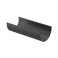 Желоб полукруглый ПВХ d-120 мм 3 м Döcke Premium графит RAL 7024