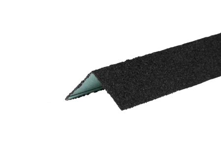 Уголок металлический наружный Hauberk (гранулят) черный