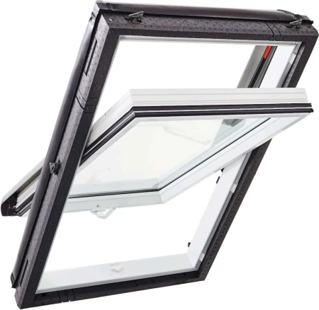 Мансардное окно Roto Designo R45 K200   фото Мансардное окно Roto Designo R45 K200   фото