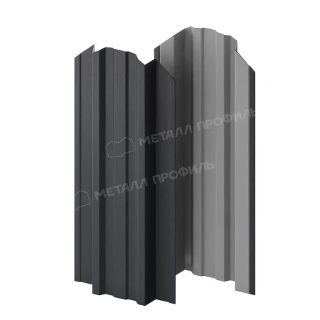 Прямоугольный Trapeze Viking E 0,5 RAL 7024 фигурный