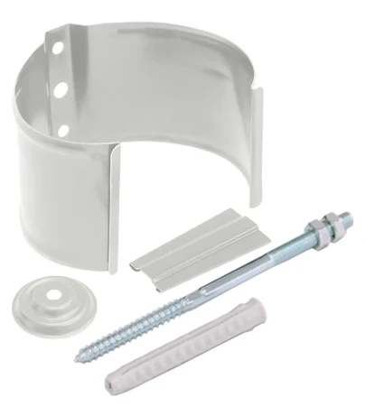 Кронштейн трубы на кирпич d-100 мм Grand Line Полиуретан 0,6 RAL 9003