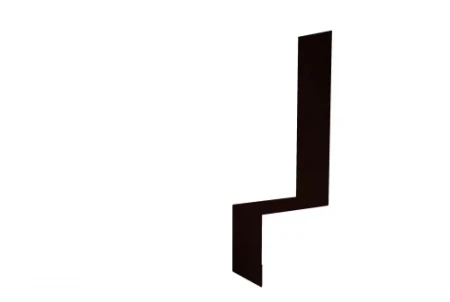 Планка примыкание боковое фальц Grand Line 0,5 Rooftop Matte (Стальной бархат) цвет RR 32