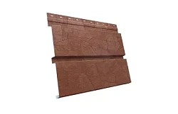 Металлический софит Grand Line Металлический софит  Квадро Брус Print Elite 0,45 с полной перфорацией под камень