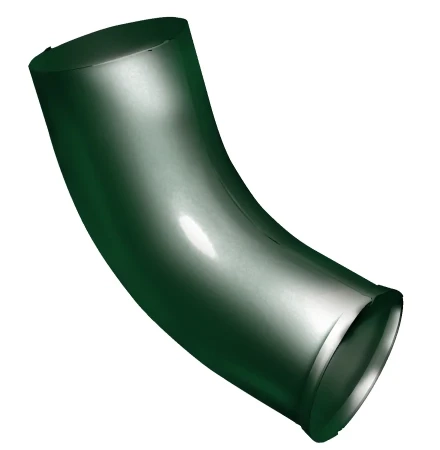 Колено стока d-90 мм 60 гр. Grand Line Полиуретан 0,6 RAL 6005