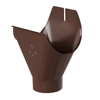 Воронка желоба выпускная d-125x90 мм Аквасистем Премиум PU 0,6 RAL 8017