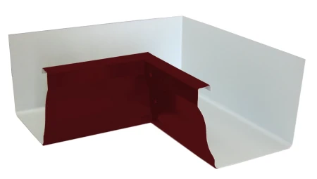Угол желоба внутренний 90 гр. Grand Line Vortex Полиэстер 0,45 RAL 3005