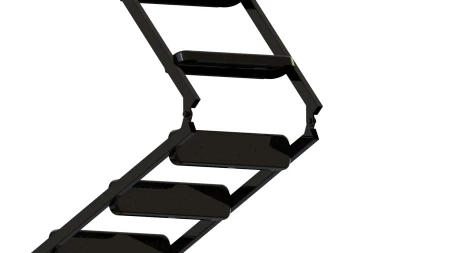 Чердачная люк-лестница Oman Складная 3-х секционная противопожарная Metal T3 EI60   фото