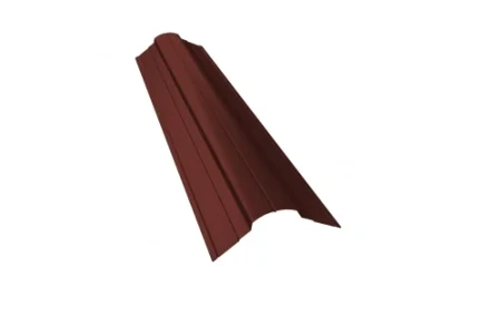 Планка конька фигурного Grand Line 70x70 0,45 Полиэстер цвет RAL 3009 Планка конька фигурного Grand Line 70x70 0,45 Полиэстер цвет RAL 3009