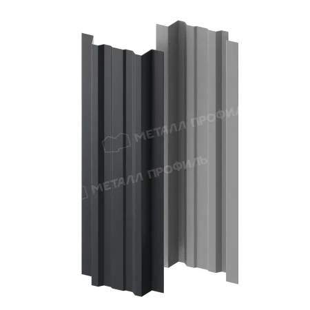 Прямоугольный Lane Norman 0,5 RAL 7024 прямой