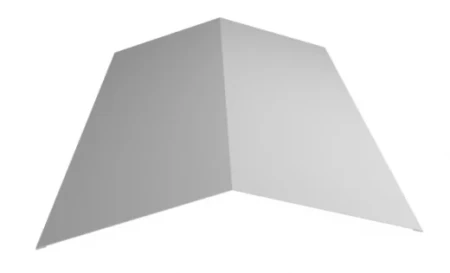 Планка конька плоского простая Металл Профиль 115x115x2000 Полиэстер 0,45   фото