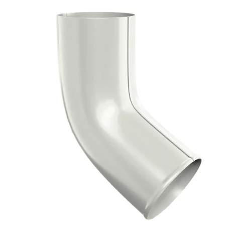 Колено стока d-100 мм 60 гр Металл Профиль FORAMINA PUR Purman двухсторонний 0,6 RAL 9010