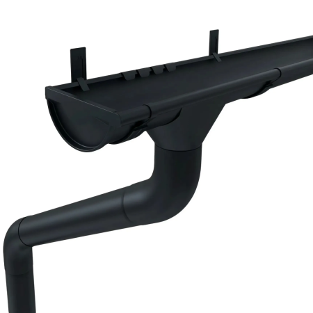 Комплект металлического водостока ГрандЛайн GL PE Matt d-125x90 мм Полиэстер Matt RAL 7024   фото