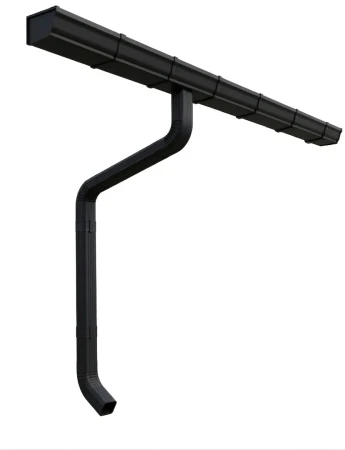 Комплект металлического водостока ГрандЛайн Vortex Matt 127x78 мм Полиэстер Matt RAL 9005   фото