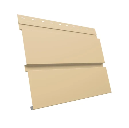 Металлический софит Grand Line Квадро Брус Drap 0,5 без перфорации Ral 1014